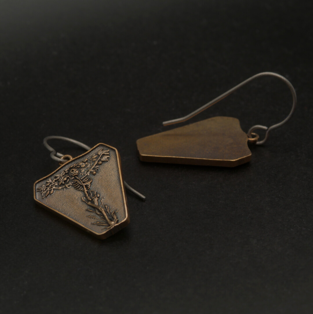 Tree Of Life Earrins Bronze