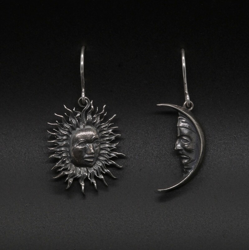 Sun&Moon Earring Silver