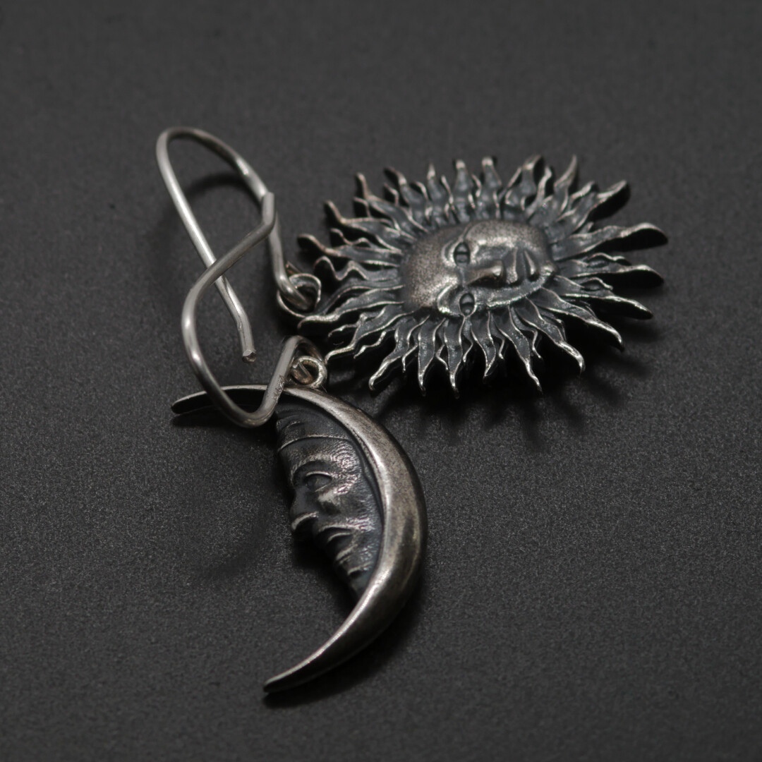 Sun&amp;Moon Earring Silver