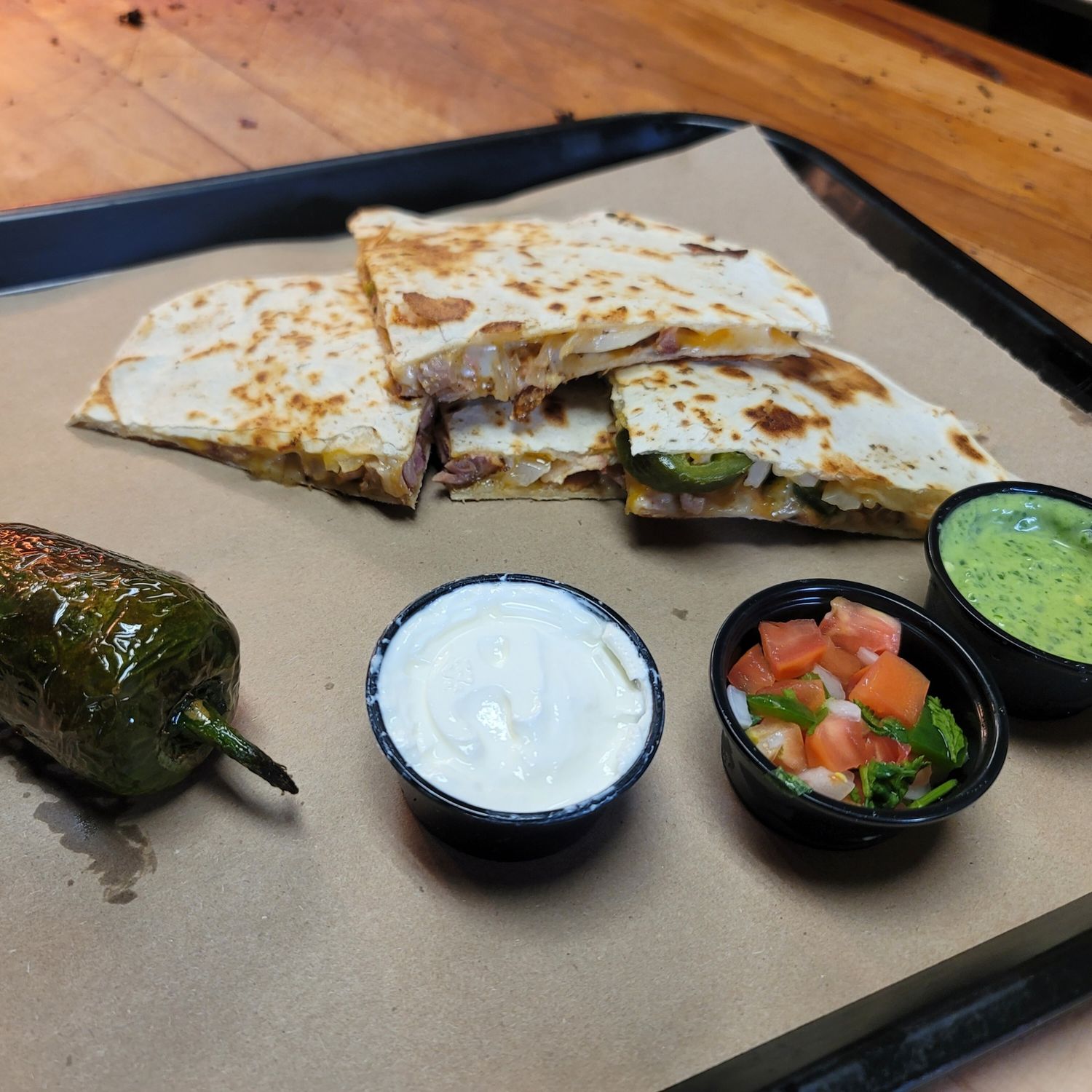 Brisket Quesadilla