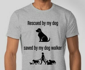 Men's T-shirt Rescued and Saved (Gray)