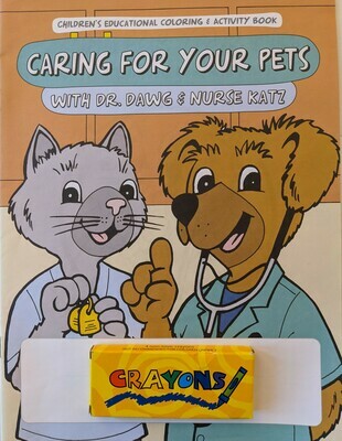 Caring for Your Pets Coloring and Activity Book w/Crayons