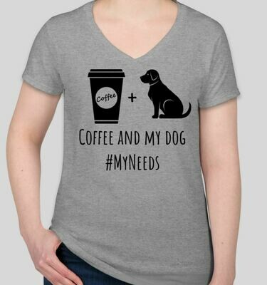 Coffee and My Dog (Women) Gray