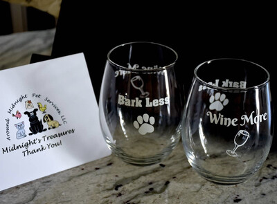 Bark Less Wine More 15oz Stemless Wine Glass