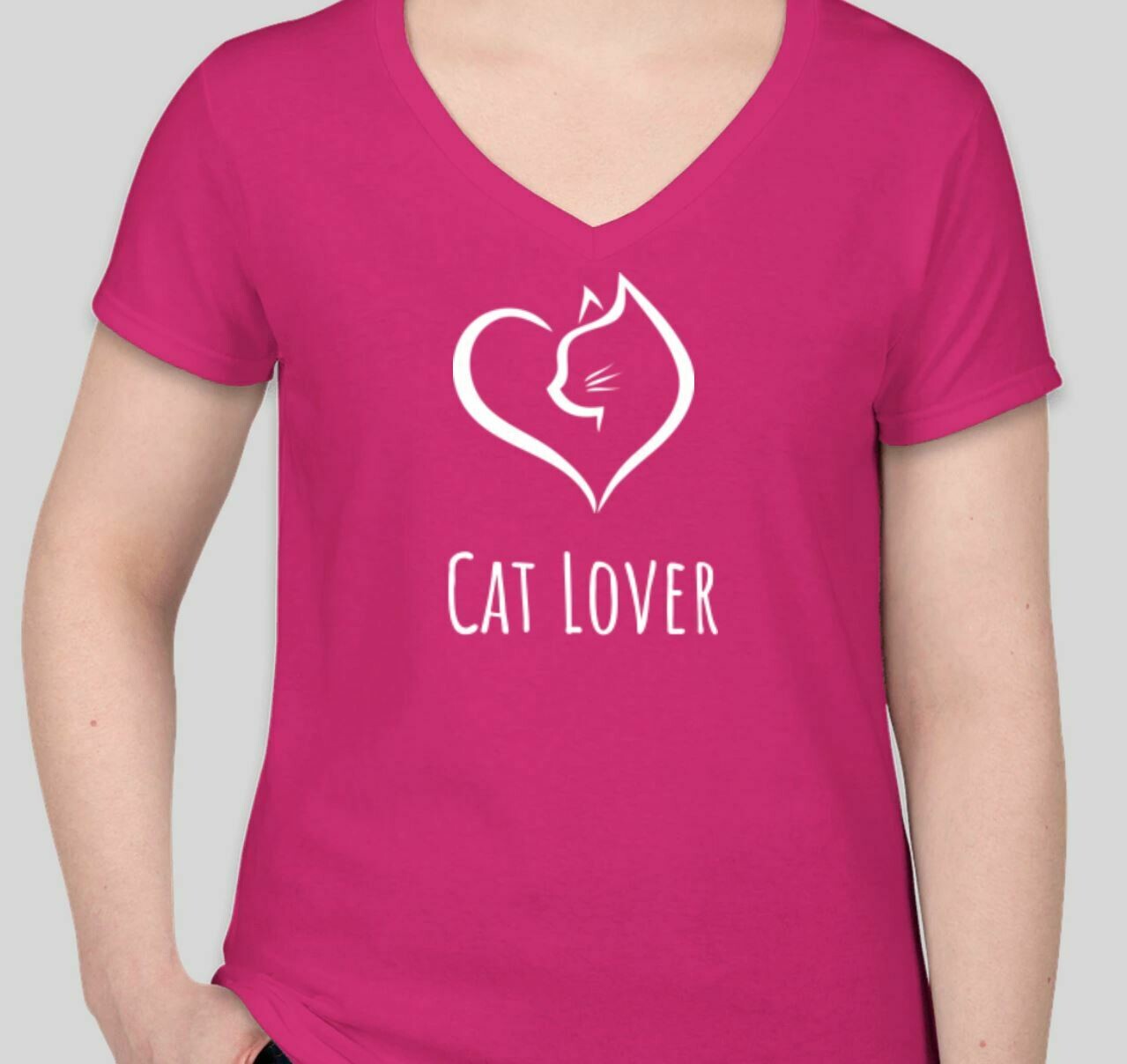 Women's T-shirt Cat Lover ( Helconia)