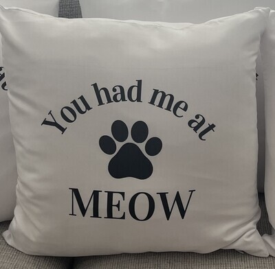 You had me at MEOW pillow