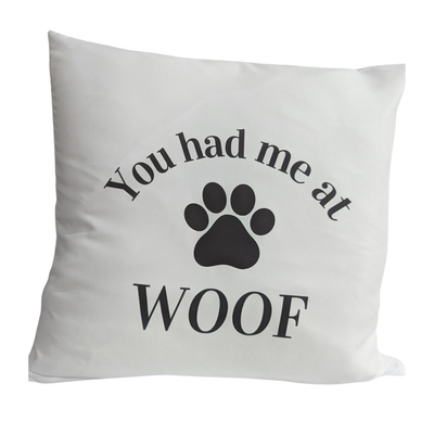 You had me at WOOF pillow