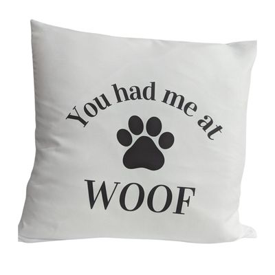 You had me at WOOF pillow