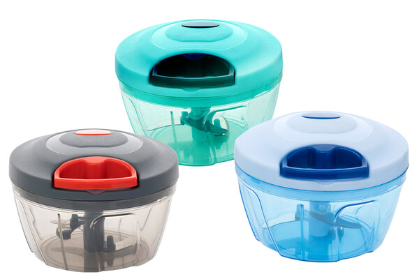 Manual Food Chopper, Compact &amp; Powerful Hand Held Vegetable Chopper/Blender