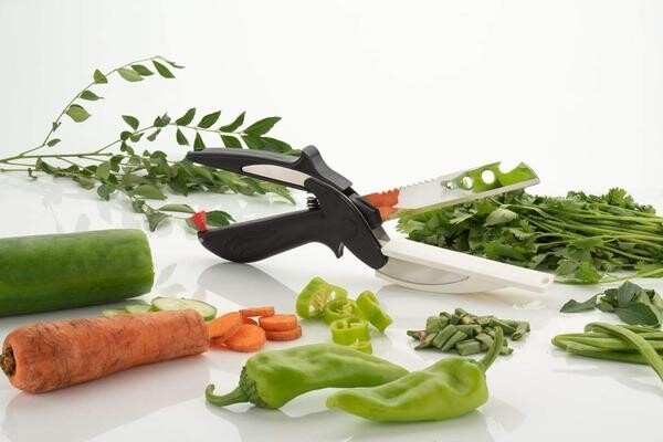 Stainless Steel 4 in 1 Clever Cutter, Black