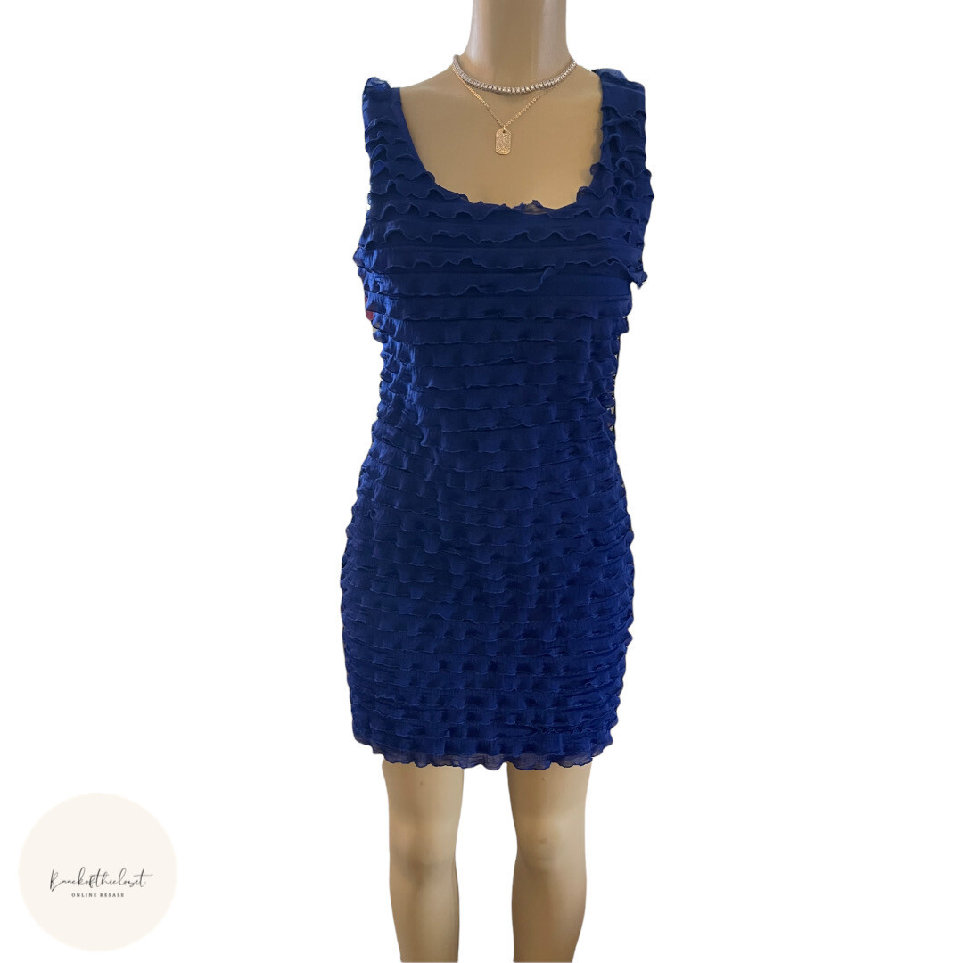 Blue Ruffle Dress