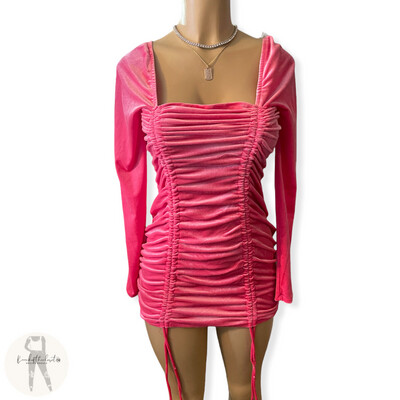 Pink Velvet Dress ( NWT )