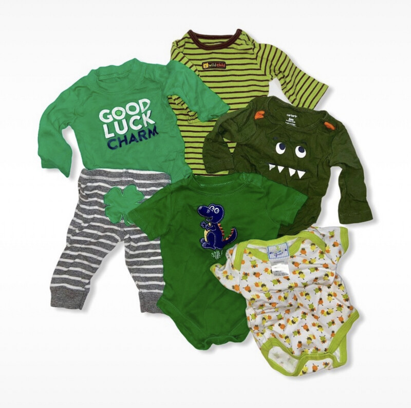 0-3 Baby Boy Green Bundle