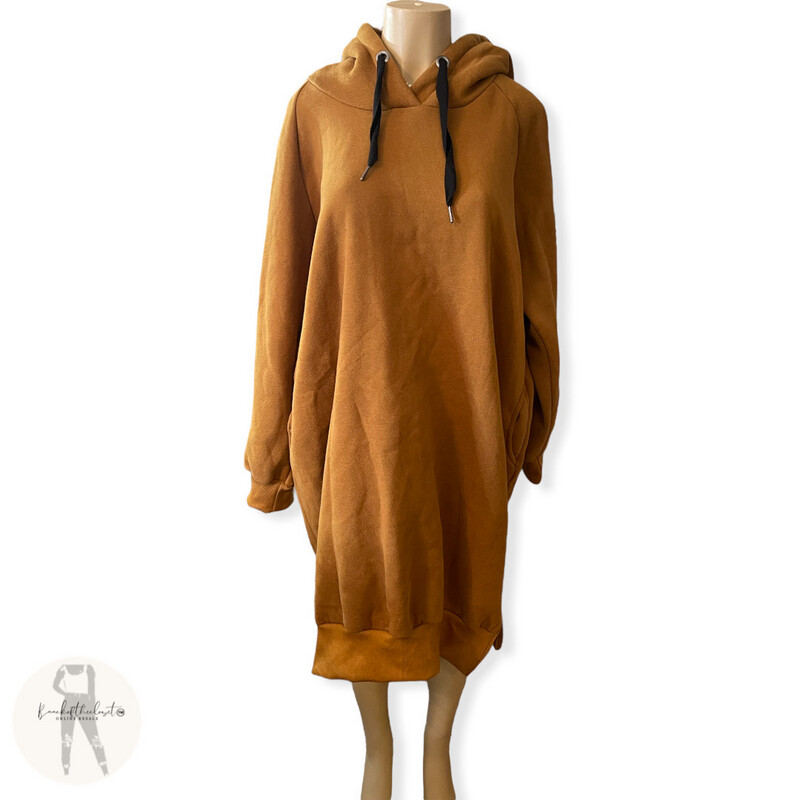 NUTEXROL Sweatshirt Dress Cognac 