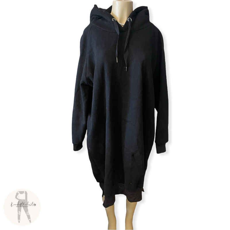 NUTEXROL Sweatshirt Dress Black