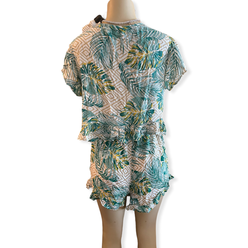Tropical Two Piece Short Set