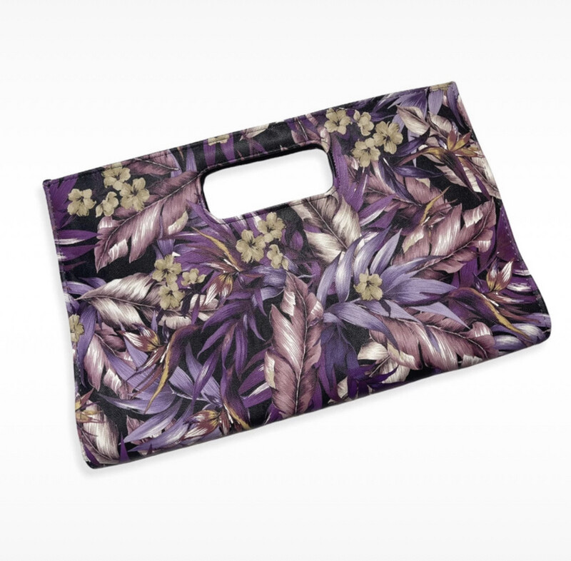 Purple Handle Clutch ( NWOT )