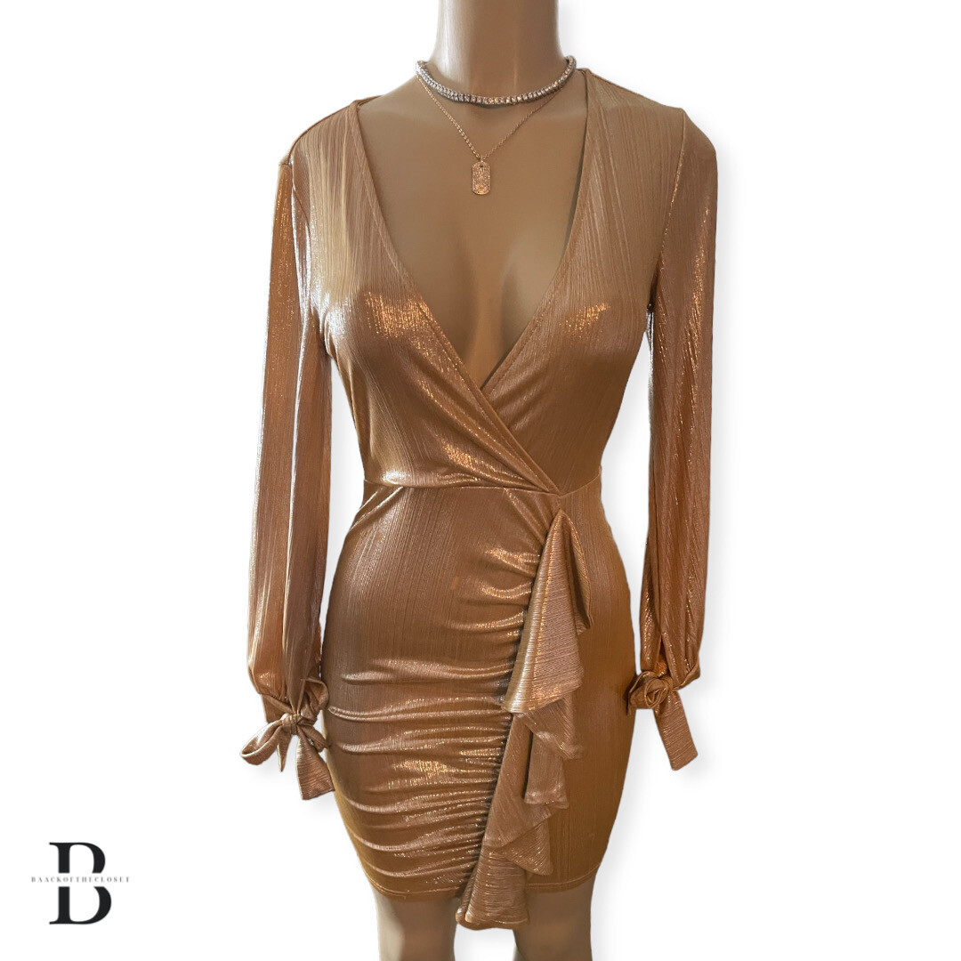 SHEIN Gold Dress
