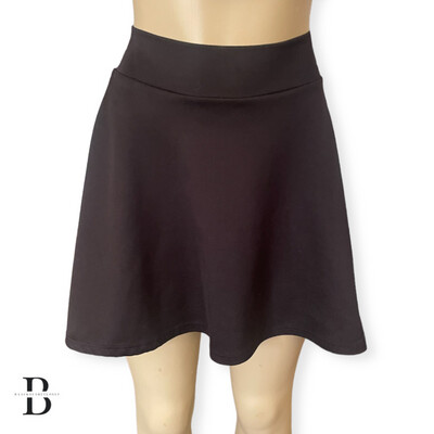 Black Skater Skirt W/zipper
