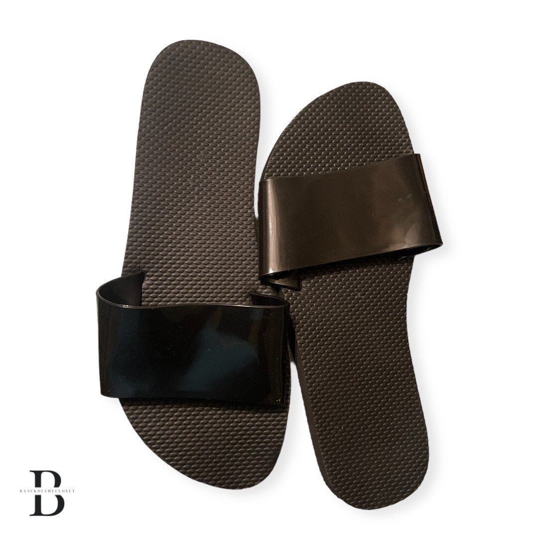 Black Sandal Slides