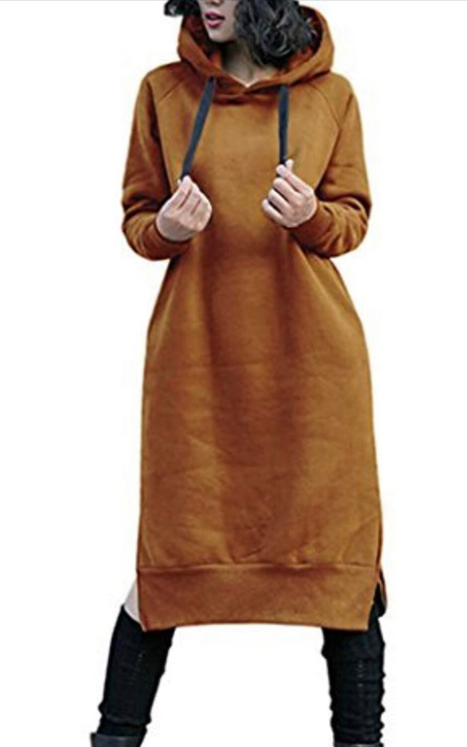 NUTEXROL Sweatshirt Dress Cognac 