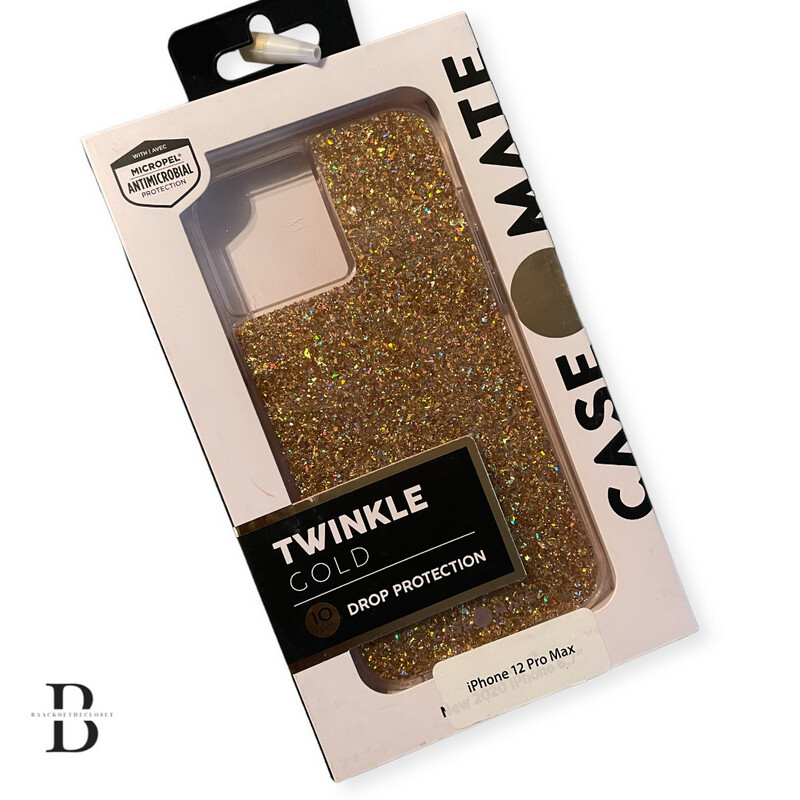 Case-Mate Gold Glitter IPhone 12 Pro Max Case New