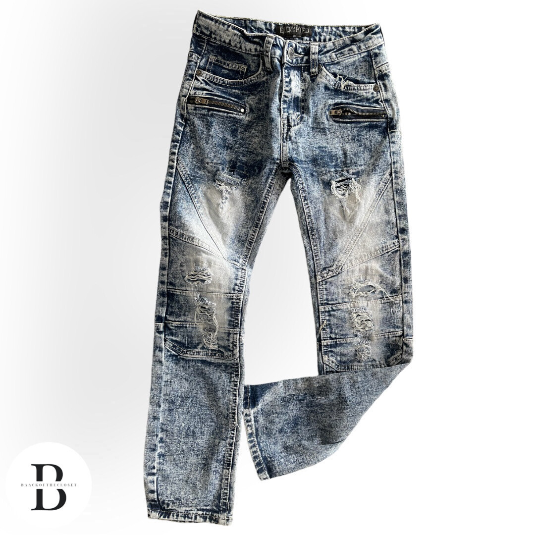 Boys Encrypted Sz 10 Jeans