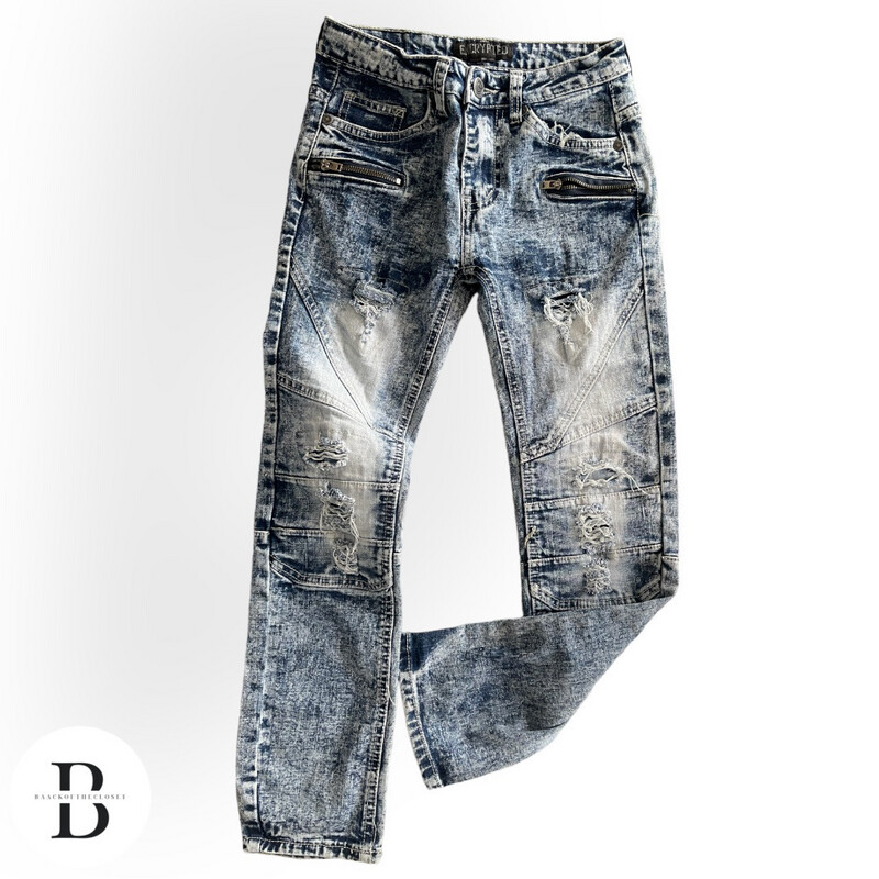 Boys Encrypted Sz 10 Jeans
