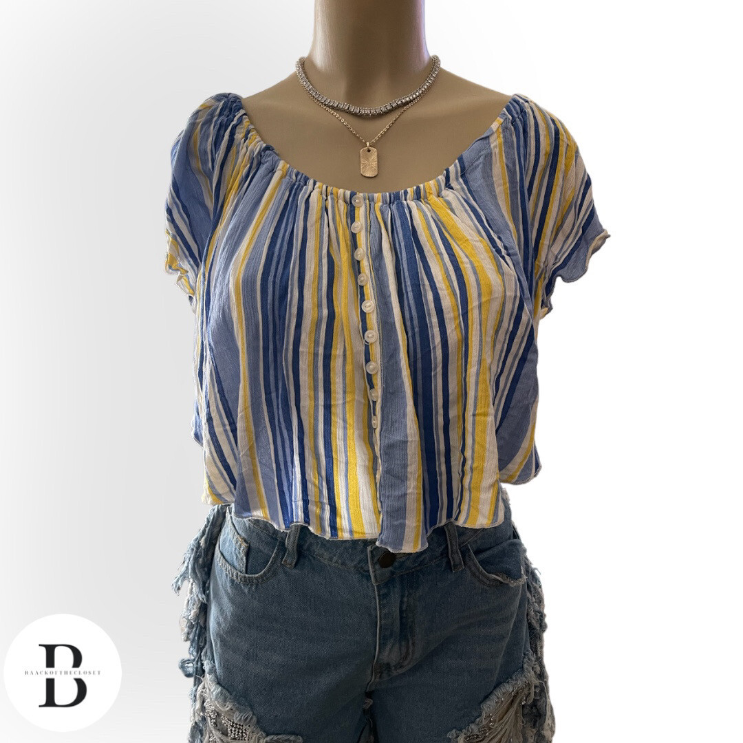 Miss Selfie Crop Flowing Top