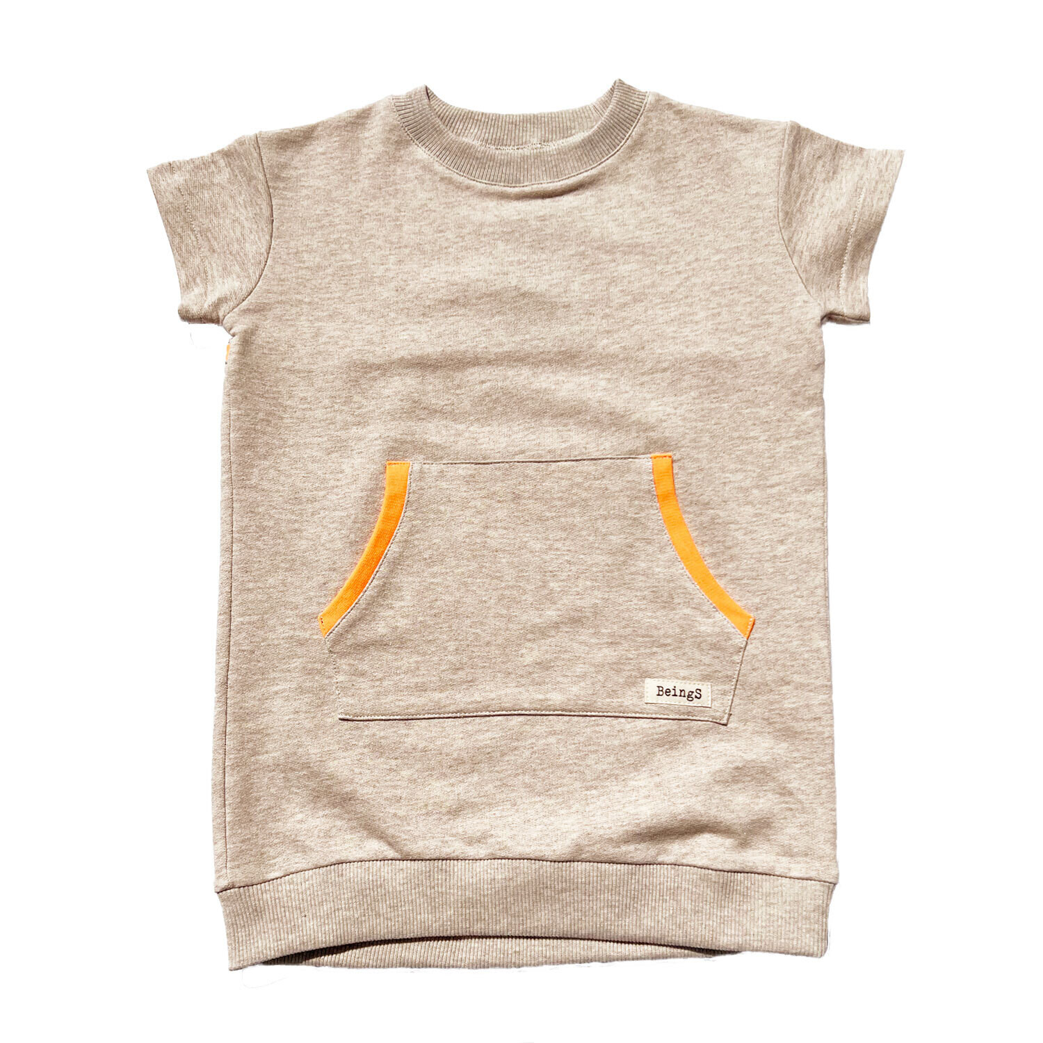 Vestido manga corta Kids Orange