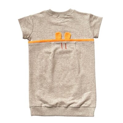 Vestido manga corta Kids Orange