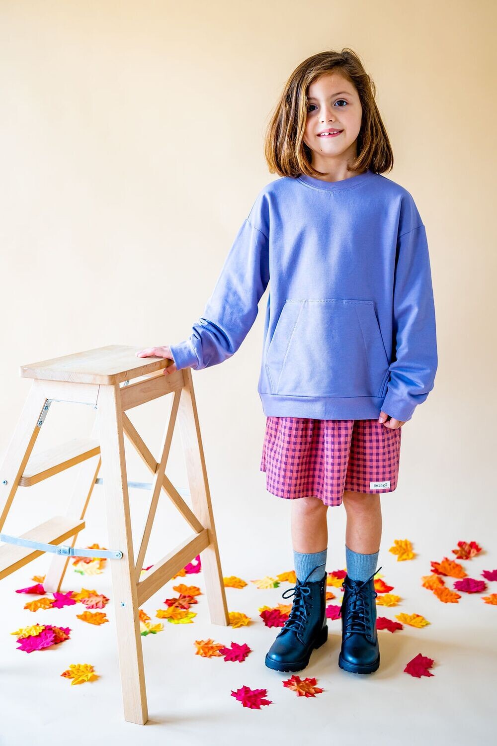 Falda cuadros vichy kids
