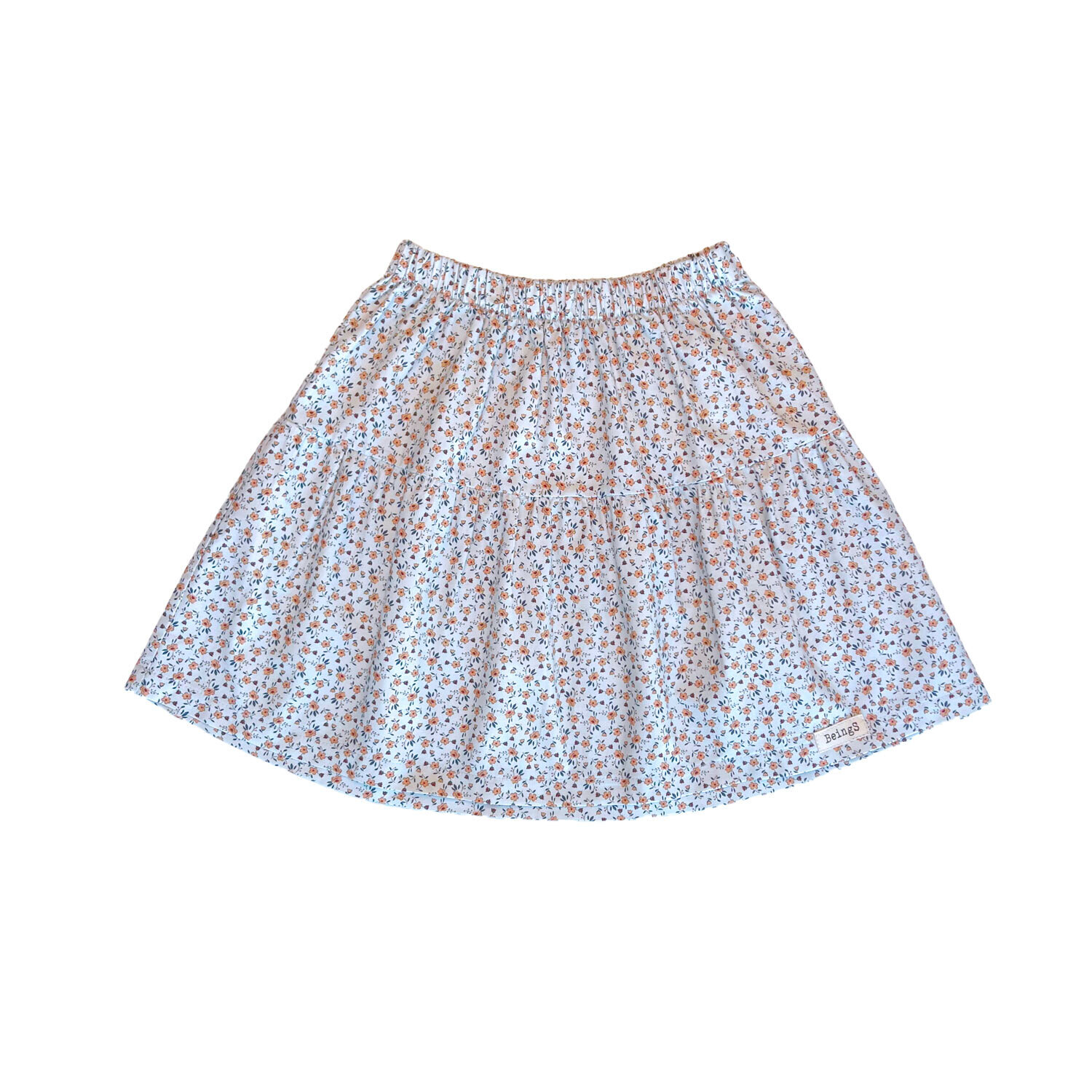 Falda flores kids