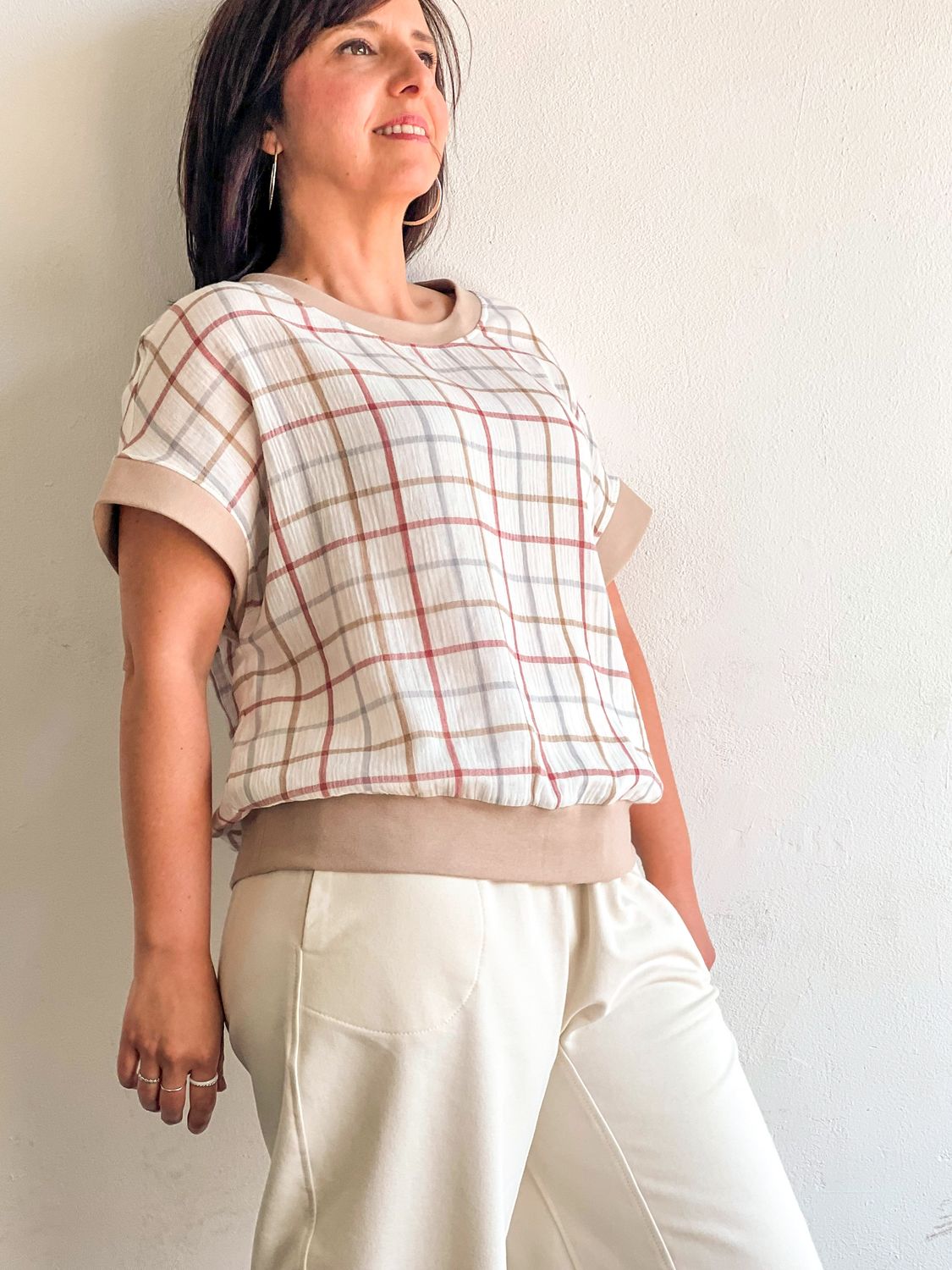 Blusa Woven Square