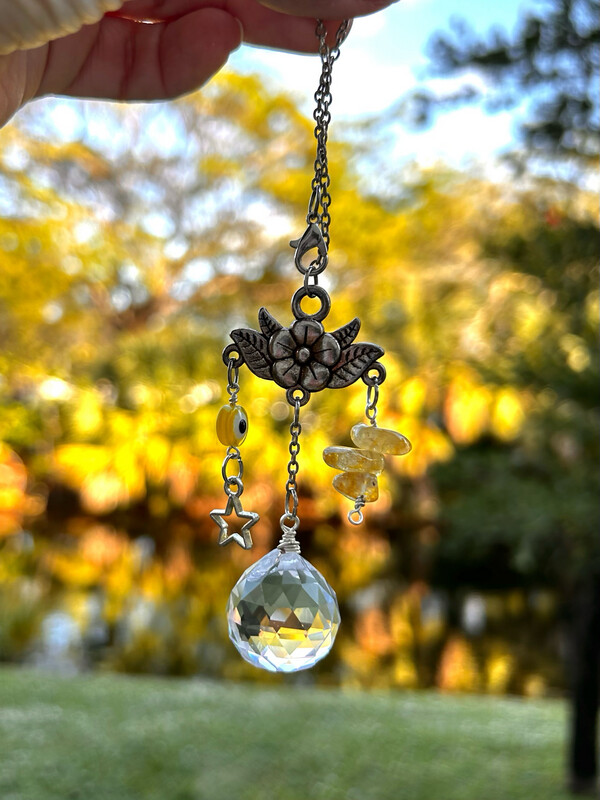 Citrine Money Attraction Car Charm