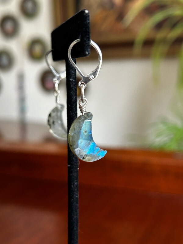 Labradorite Faceted Moons