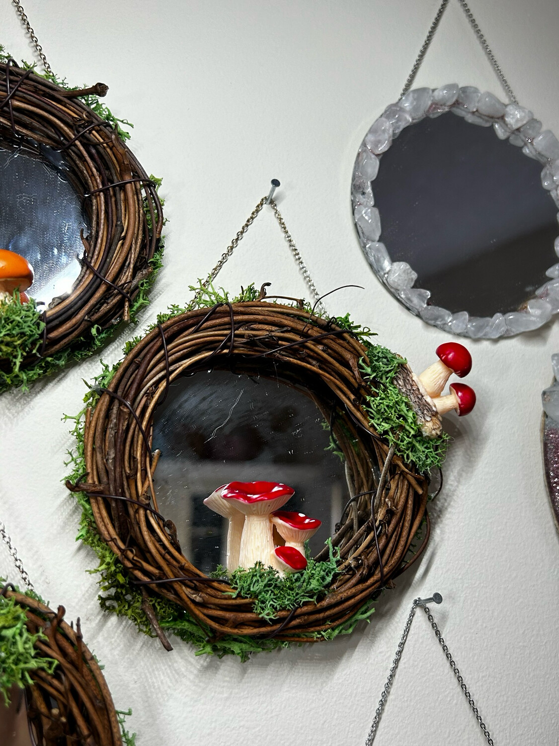 Red Mushroom Mirror