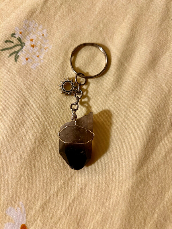 Smoky Quartz Keychain