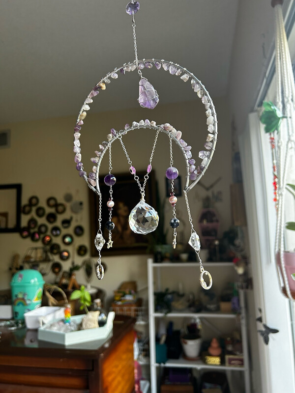 Amethyst Moon Catcher