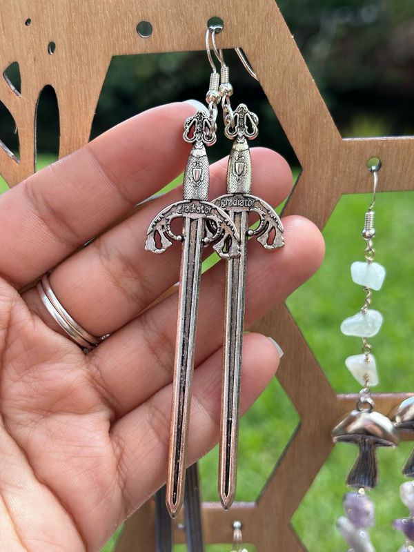 “Gladiator” Sword Earrings