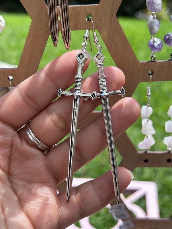 Wrapped Sword Earrings