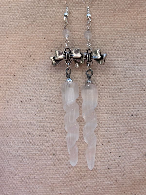 Coquette Quartz And Selenite Unicorn Horns
