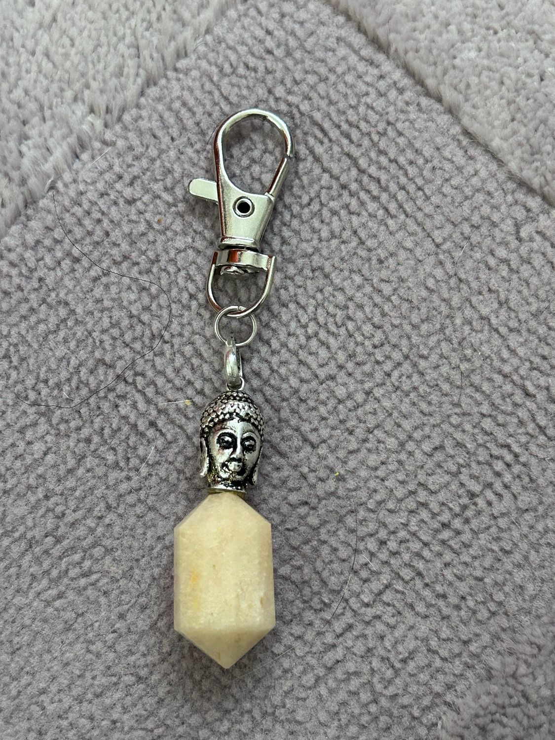 Buddha Keychain (unidentified crystal)
