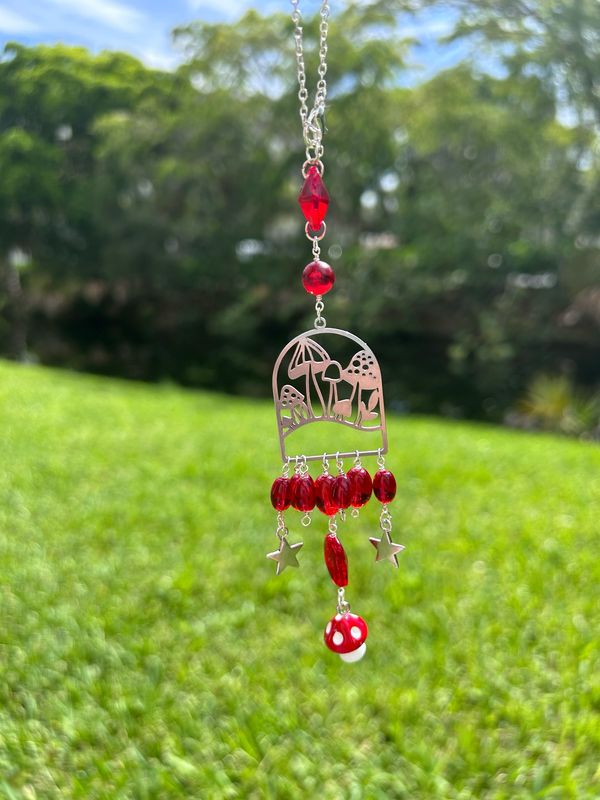 Mushroom Car Charm