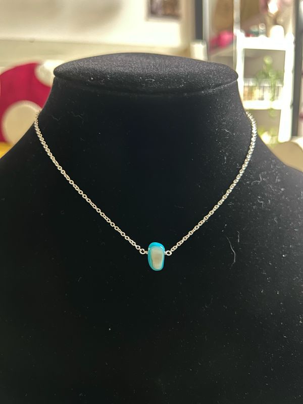Blue Mother of Pearl Necklace