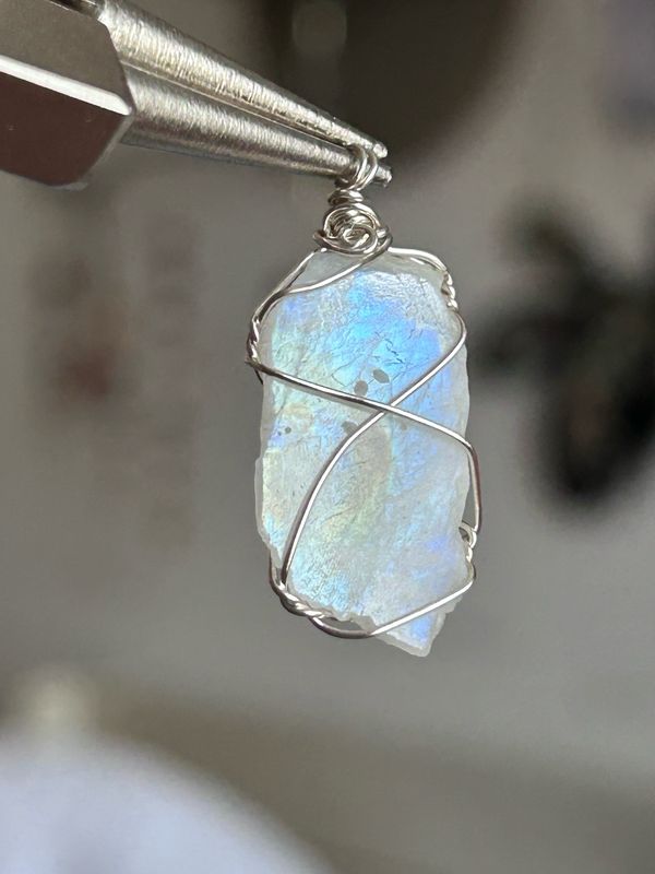 Raw Moonstone Pendant #2