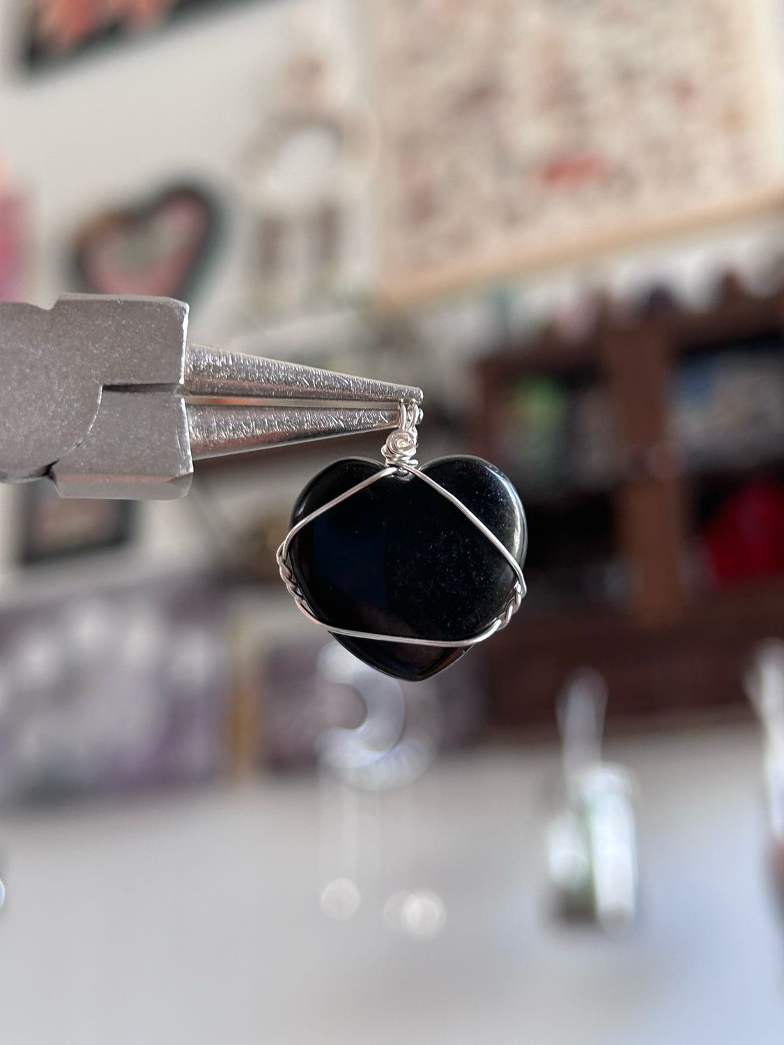 Black Onyx Mini Heart