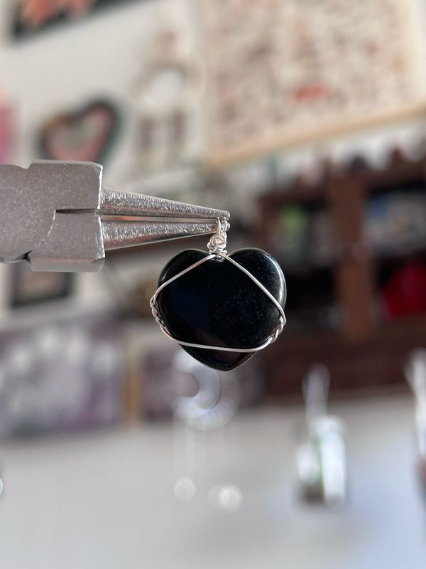 Black Onyx Mini Heart