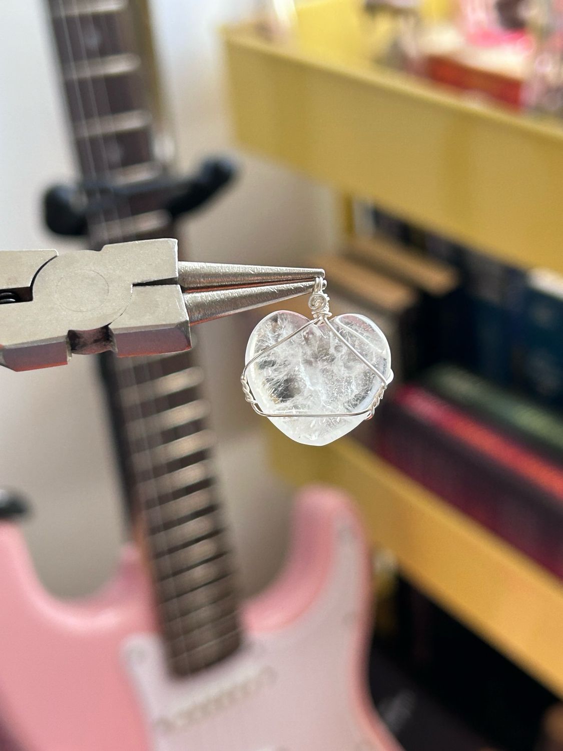 Clear Quartz Mini Heart