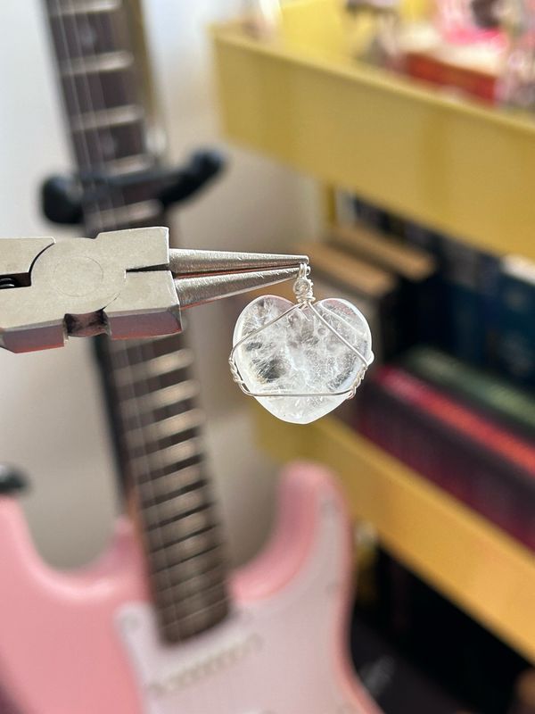 Clear Quartz Mini Heart